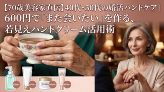 40代・50代の婚活ハンドケア。600円で「また会いたい」を作る、70歳美容家直伝の若見えハンドクリーム活用術